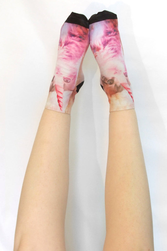 Caticorn ankle socks