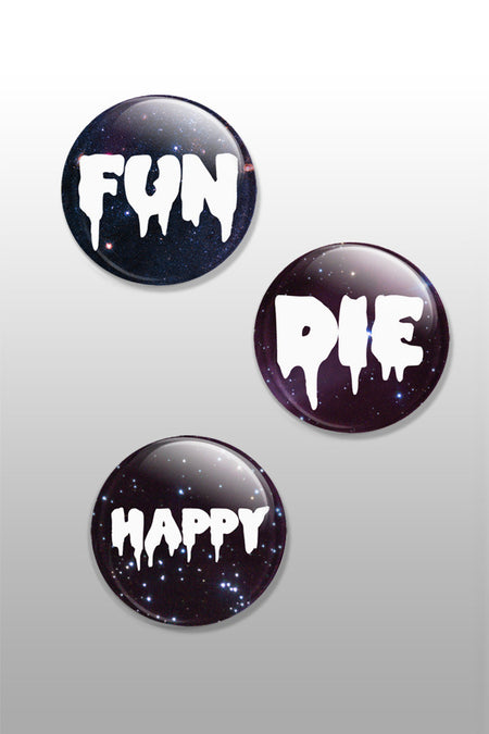 Express yourself button badge set